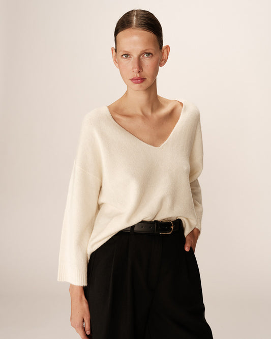 Size L - Grace & Mila - Ecru Jumper - Paltrow