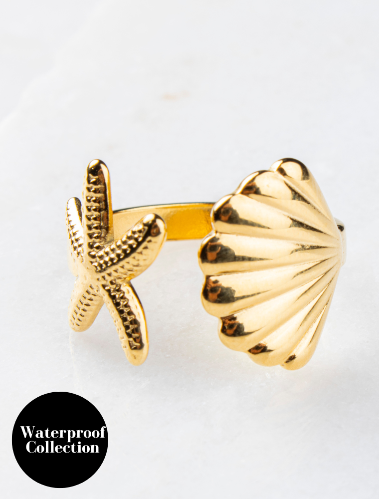 Olia - Shell&Starfish Ring - Winnie