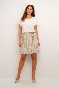 Kaffe - Neutral Printed Skirt - Kacarlbie