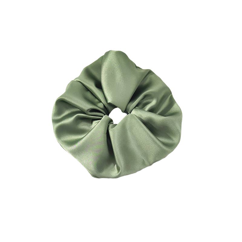 Last True Angel-Extra Large Silky Scrunchie in Fern