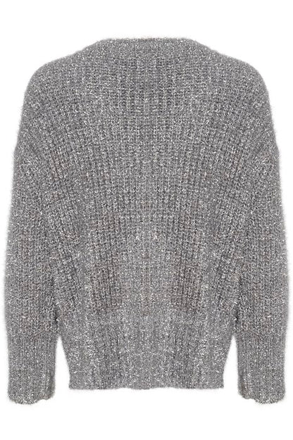 Saint Tropez- Silver Sparkle Cardigan- Halfa