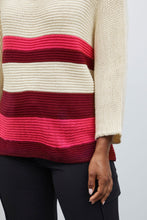Load image into Gallery viewer, Sorbet- Fuchsia Stripe Knit- Sbsandy
