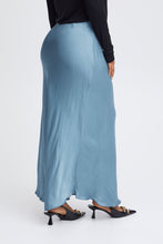 Load image into Gallery viewer, Sorbet-Blue Satin Skirt- Sbcoverly
