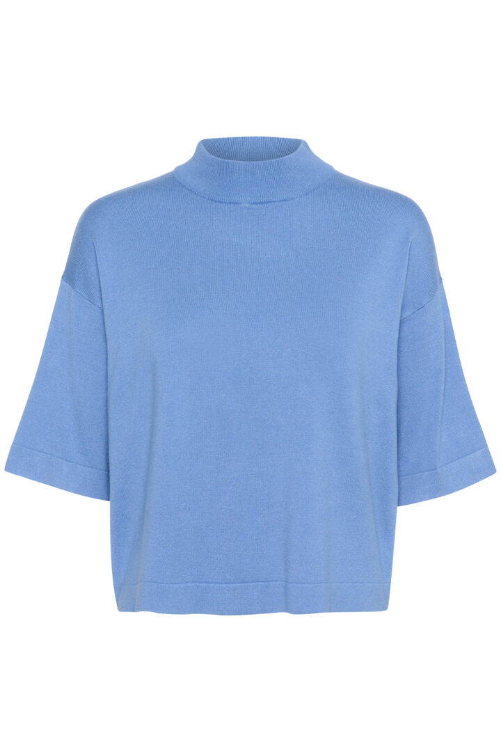 Kaffe- Blue Short Sleeve Knit- Kalizza