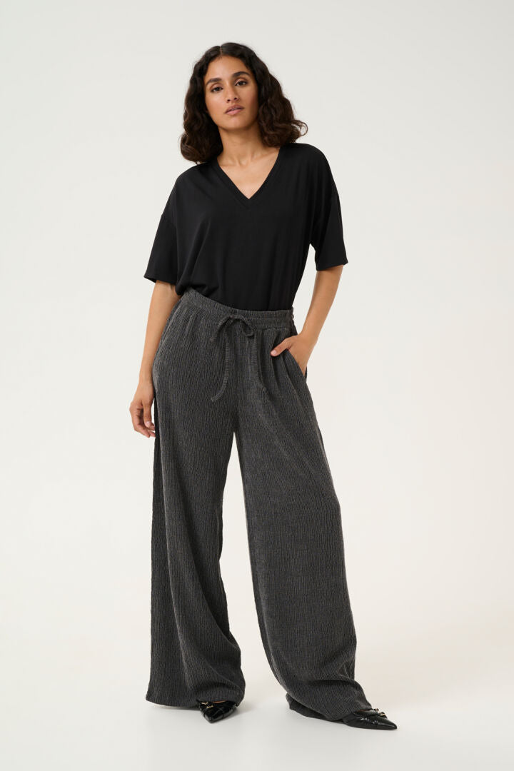 Kaffe- Grey Loose Fit Trouser- Kaolga