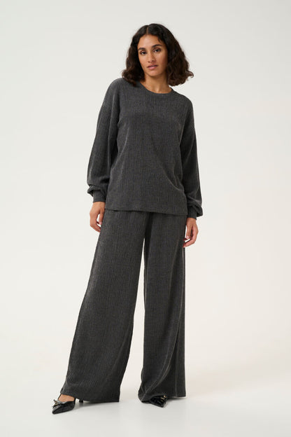 Kaffe- Grey Loose Fit Trouser- Kaolga