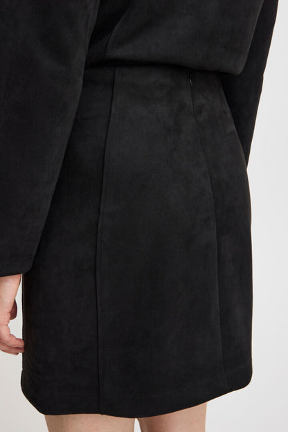 B.Young- Black Suedette Skirt- Bytomira