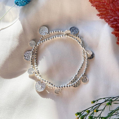 Ashiana London - Libra Silver Coin Bracelet