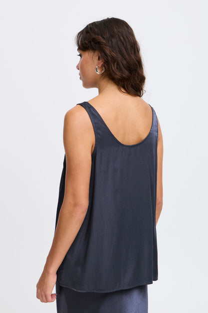 Fransa- Blue Silky Cami Top- Frshina