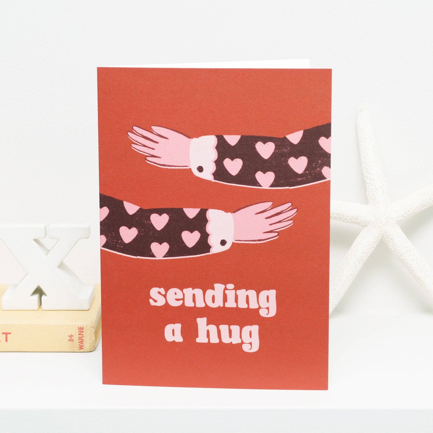 Sending a Hug - Greeting Card