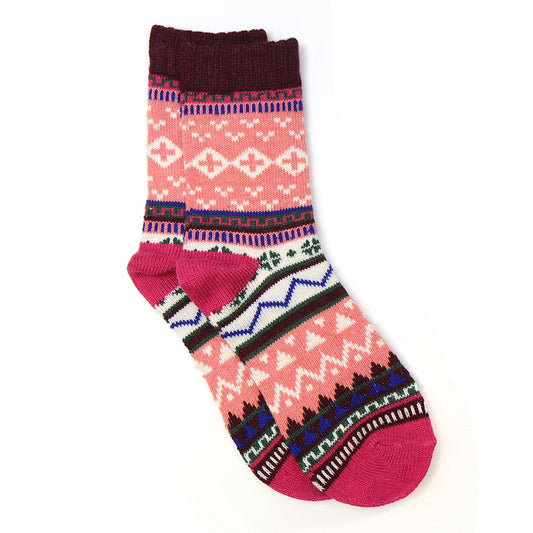 Pom - Pink Nordic Socks