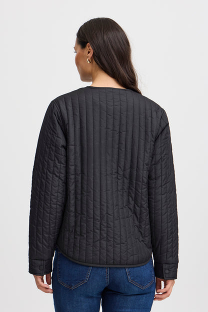 Fransa - Black Quilted Jacket - Frmelisse