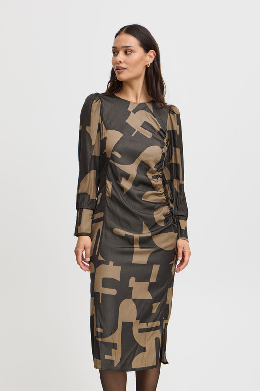 Fransa - Printed Dress- Frnatali