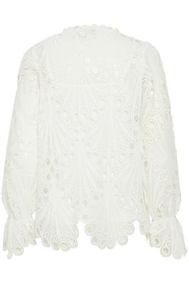 Fransa - White Lace Blouse - Frbelle