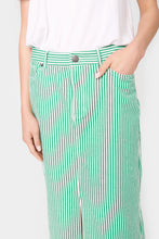 Load image into Gallery viewer, Saint Tropez - Green Stripe Skirt - Ditten

