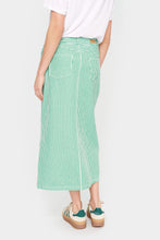Load image into Gallery viewer, Saint Tropez - Green Stripe Skirt - Ditten

