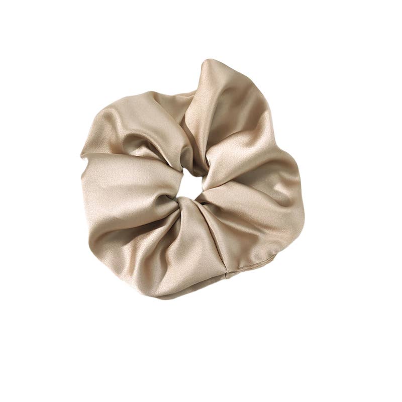 Last True Angel- Extra Large Silky Scrunchie in Champagne