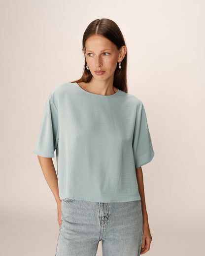 Size S/M/L - Grace&Mila - Blue Blouse - Paprika