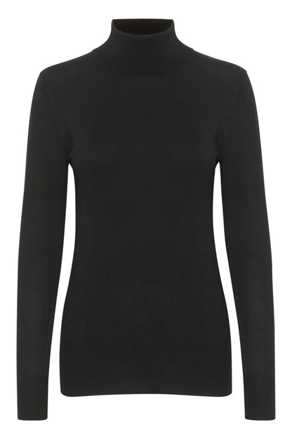 Kaffe - Black Roll Neck - Astrid