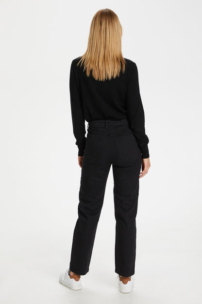 Kaffe - Black Roll Neck - Astrid