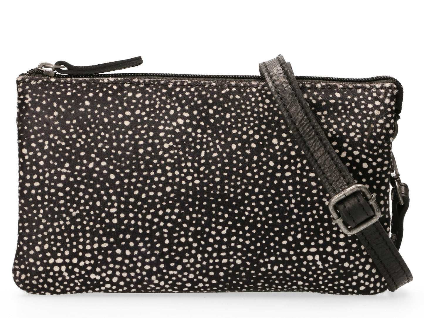 Maruti- Leather Clutch Bag- Black