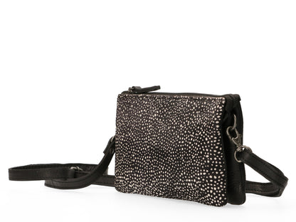 Maruti- Leather Clutch Bag- Black