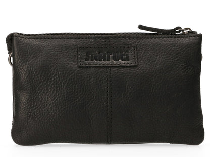 Maruti- Leather Clutch Bag- Black