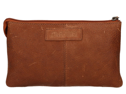 Maruti- Leather Clutch Bag- Tan