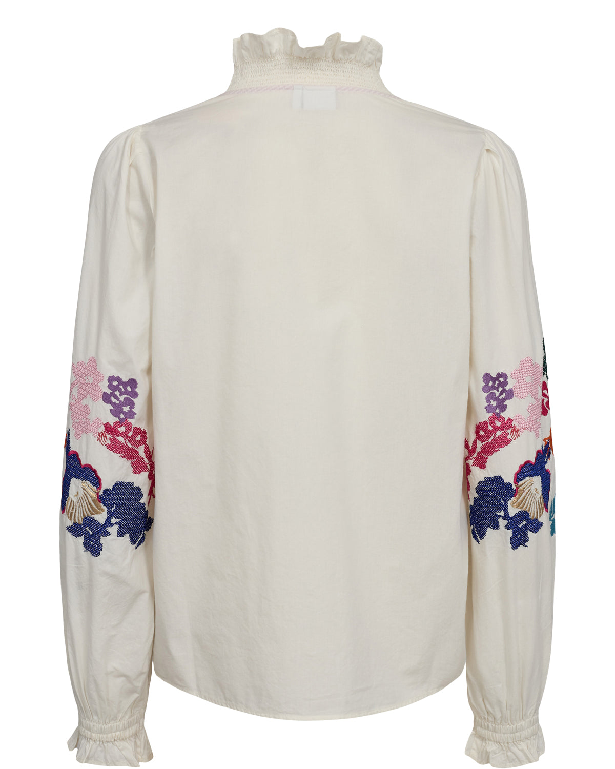 Numph- Floral Embroidered Shirt-Nujasmine