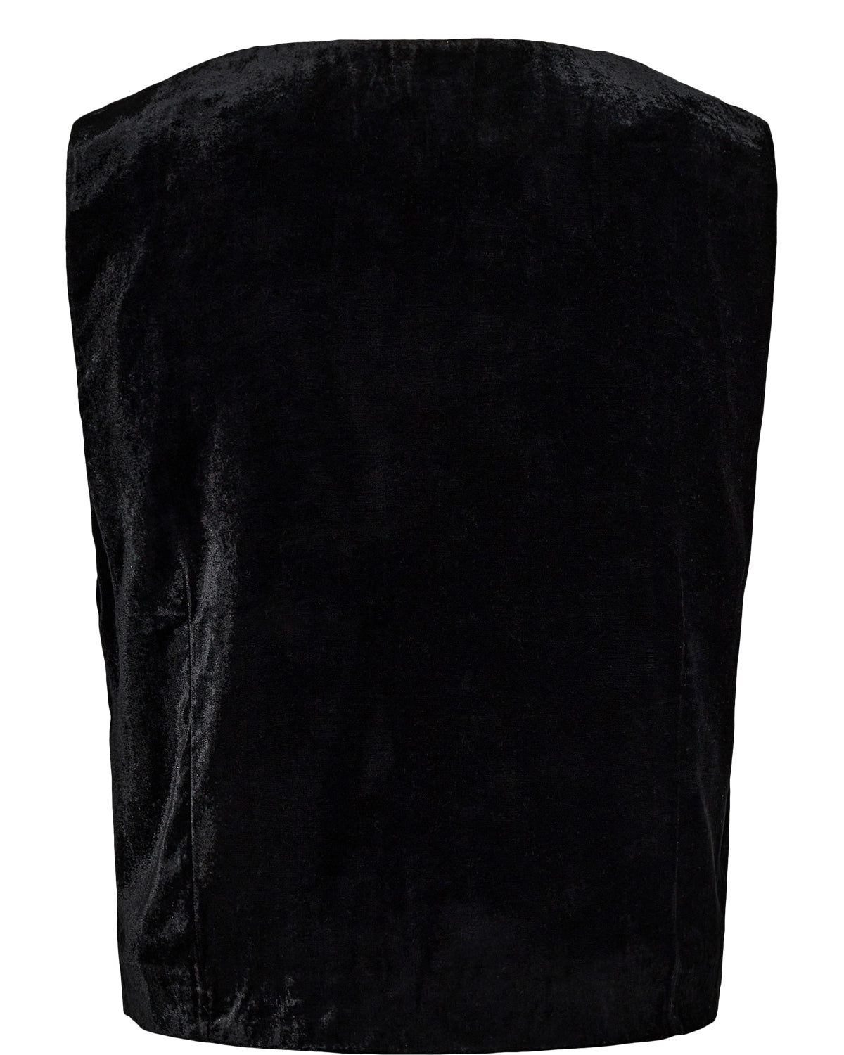 Numph- Black Velvet Vest- Nuharbor