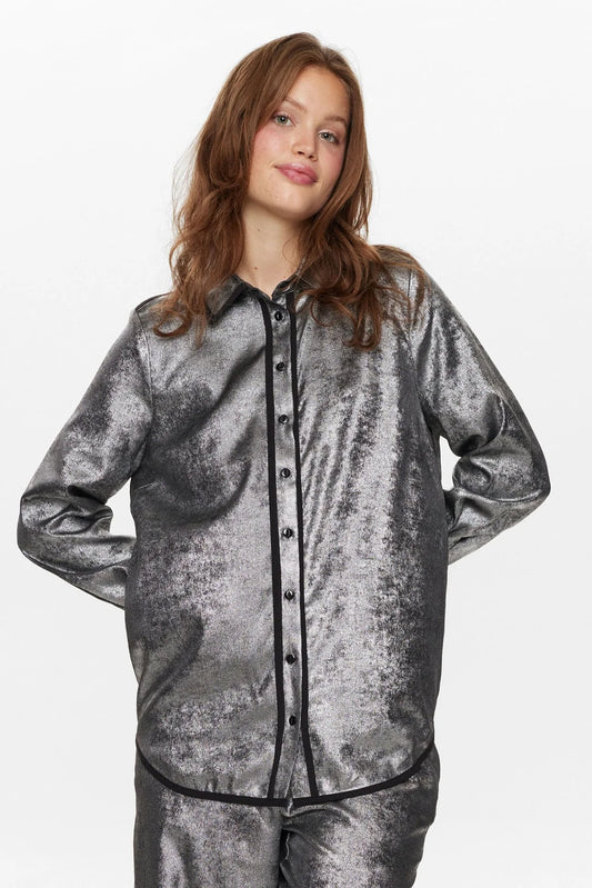 Numph- Silver Shirt- Nuhilary