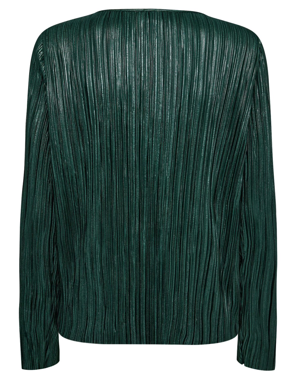 Numph- Green Pleated Shine Top- Numood