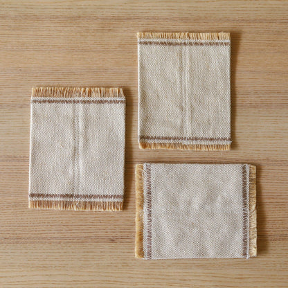 Organic Lifestyle Juco Fringe Coasters - pack of 2