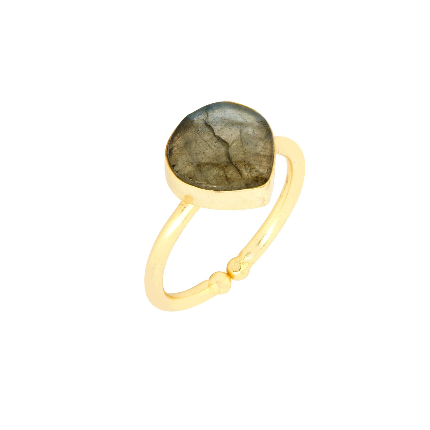 Ashiana London-Lily Ring Labradorite