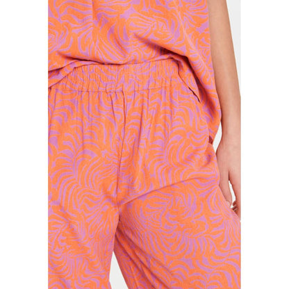 Saint Tropez- Violet & Orange Trousers- Uri