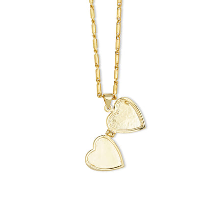 Ashiana London-Roxy Heart Locket Necklace Green