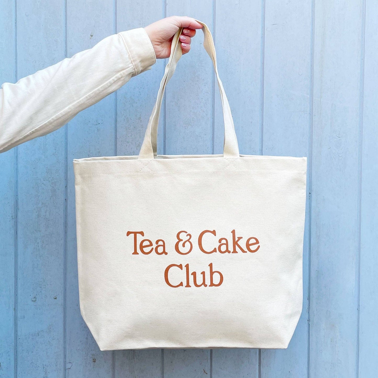 Tea & Cake Club - Big Canvas Tote Bag