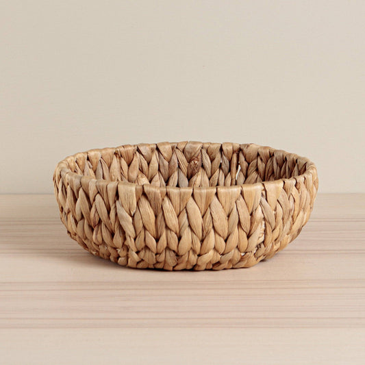 Natural Round Water Hyacinth Bowl