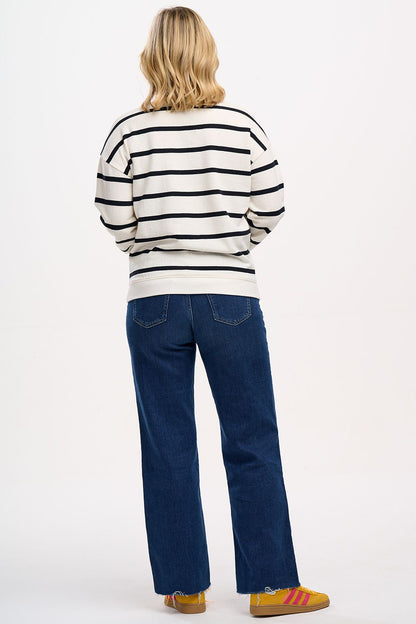 Sugarhill Brighton- Stripe Leopard Sweatshirt- Noah