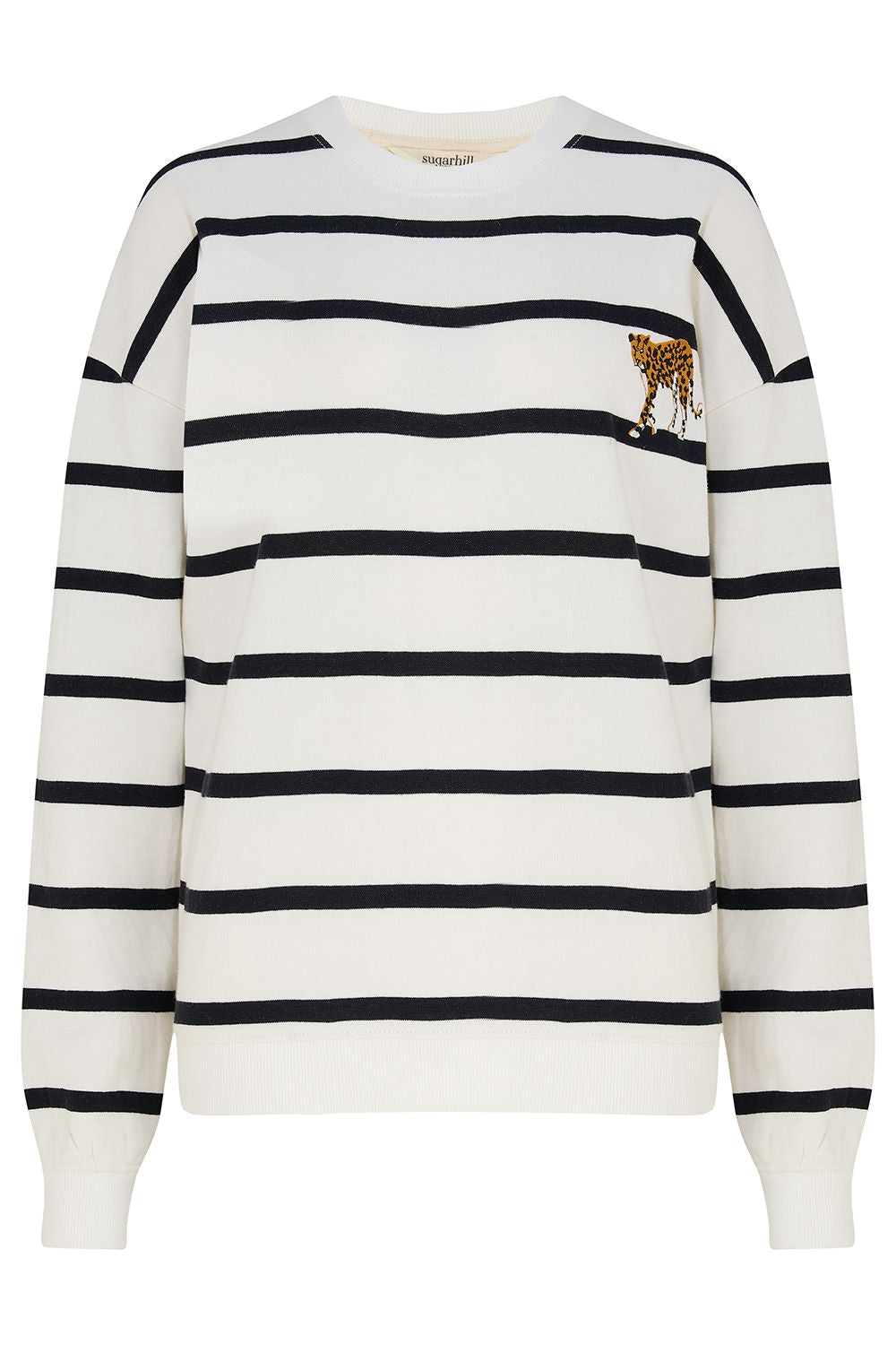 Sugarhill Brighton- Stripe Leopard Sweatshirt- Noah