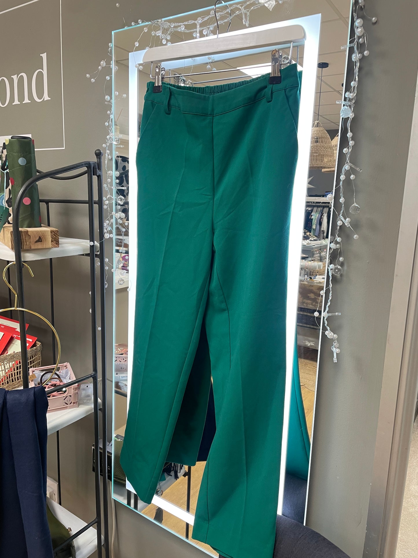 PRE LOVED- Kaffe Green Cropped Trouser