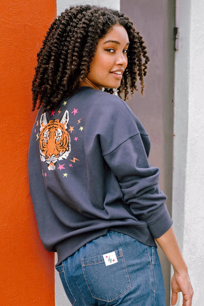 Sugarhill Brighton- Tiger Relaxed Sweatshirt- Eadie