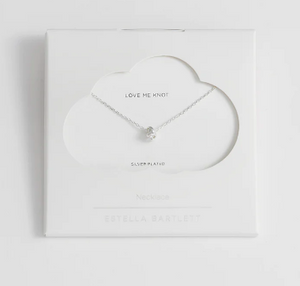 Estella Bartlett - Knot Necklace Silver