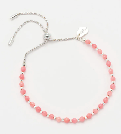 Estella Bartlett - Coral Agate Bracelet - Amelia