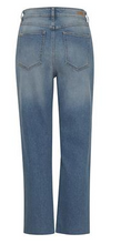 Load image into Gallery viewer, B.Young - Mid Blue Straight Raw Hem Jean - Bykato
