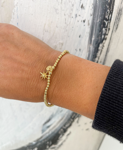 Olia - Gold Starburst & Coin Bracelet