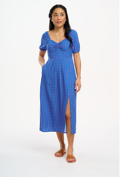 Sugarhill Brighton- Midi Blue Dress- Elizabeth