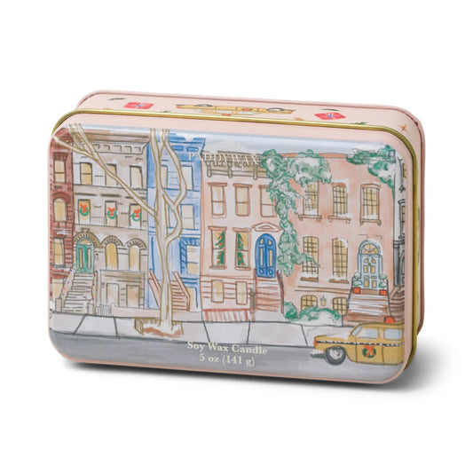 Paddywax- Brownstone Candle Tin-Tangerine & Clove