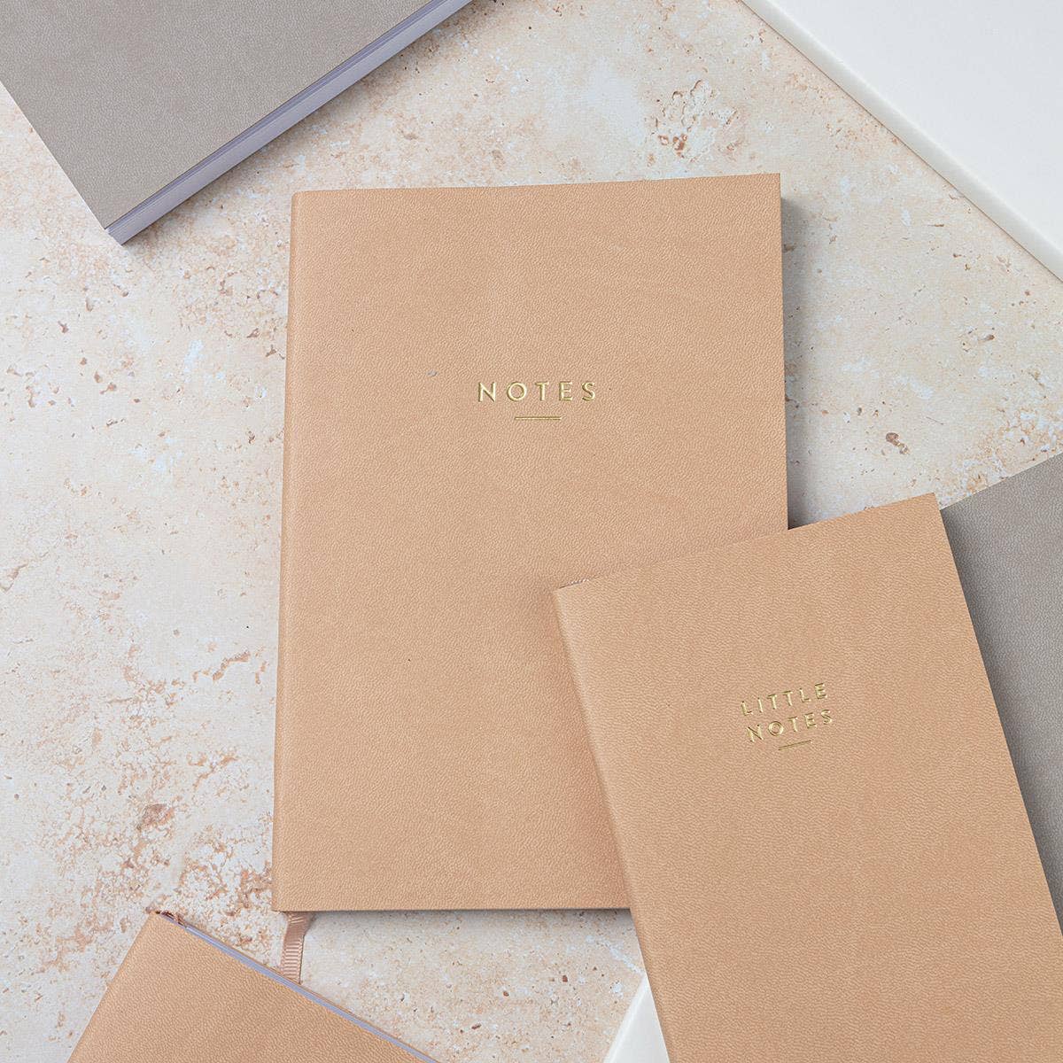 A5 Tan 'Notes' Notebook