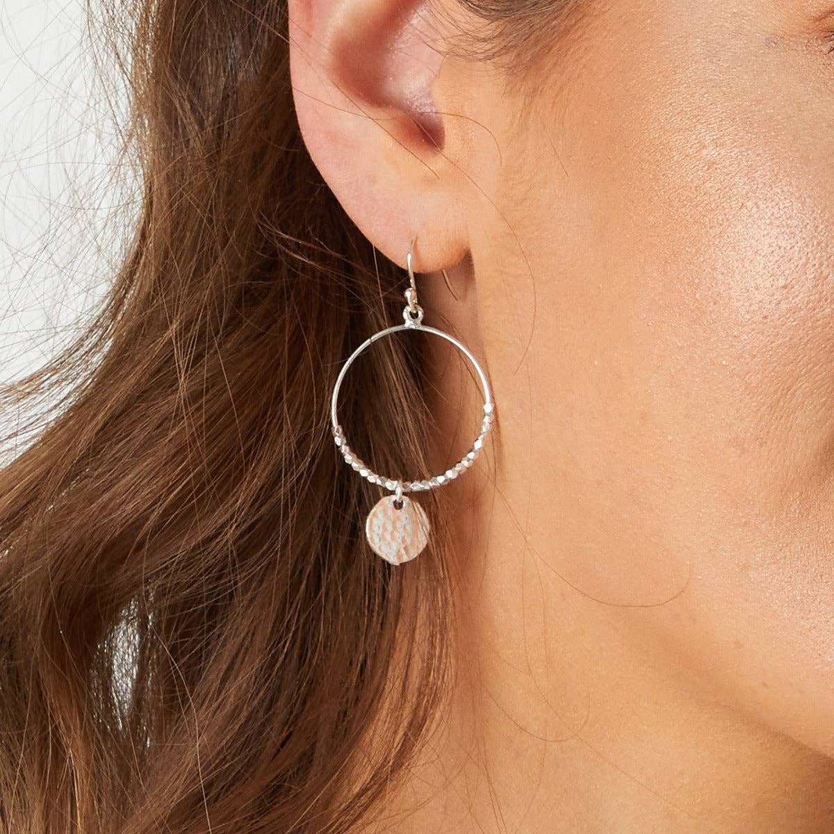 Ashiana London- Dominique Mini Silver Hoop Earrings